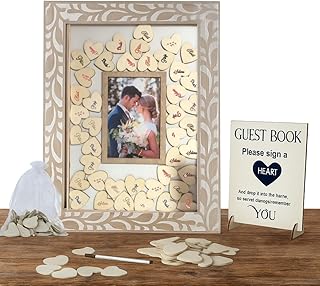 Alternative Guest Book Frame – Redesigned Wooden Drop Box Guestbook for ...