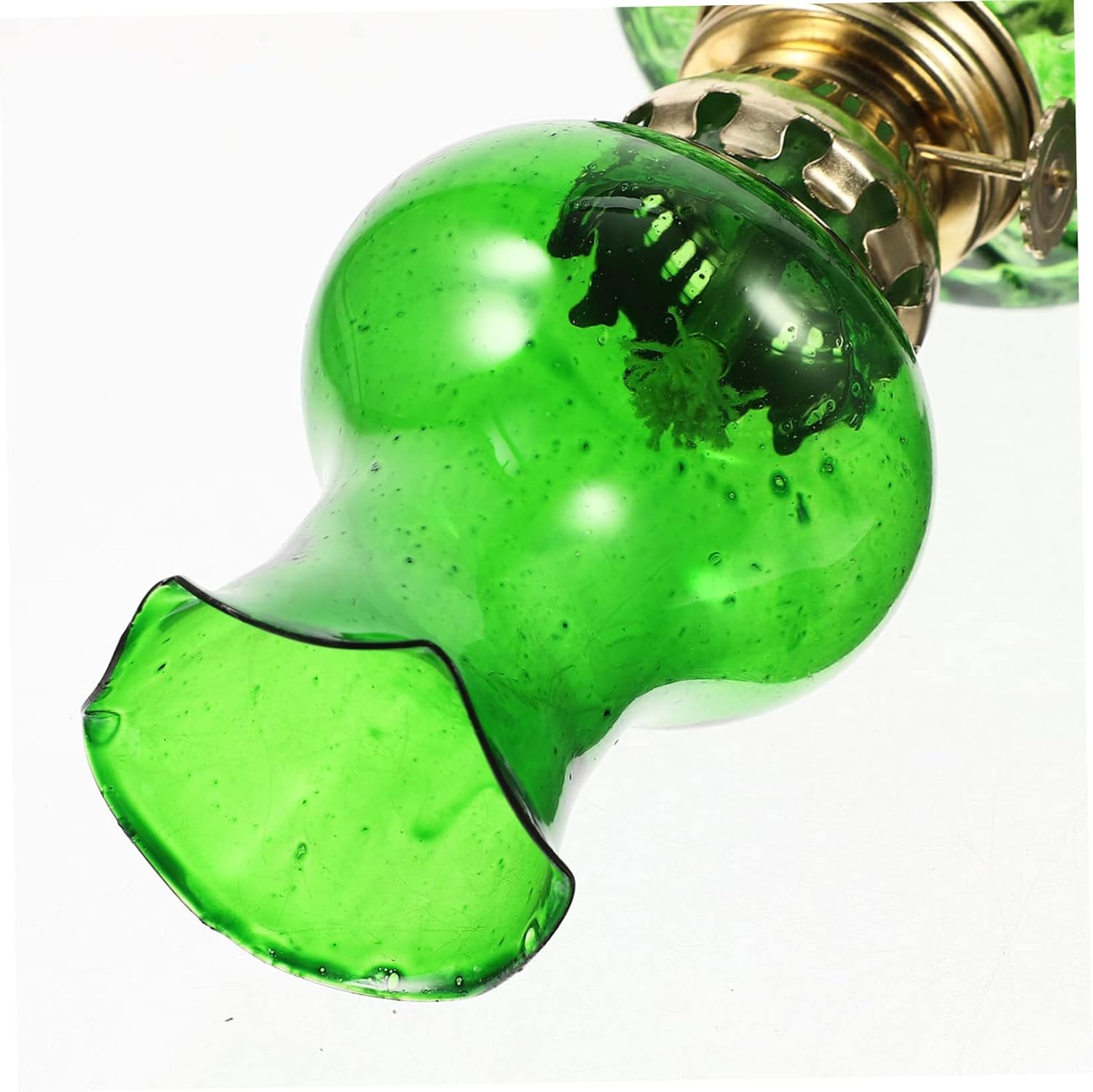Vaguelly Retro Glass Kerosene Lamp Decorative Oil Lamp Wick Antique for Camping and Home Decor Smokeless and Odorless