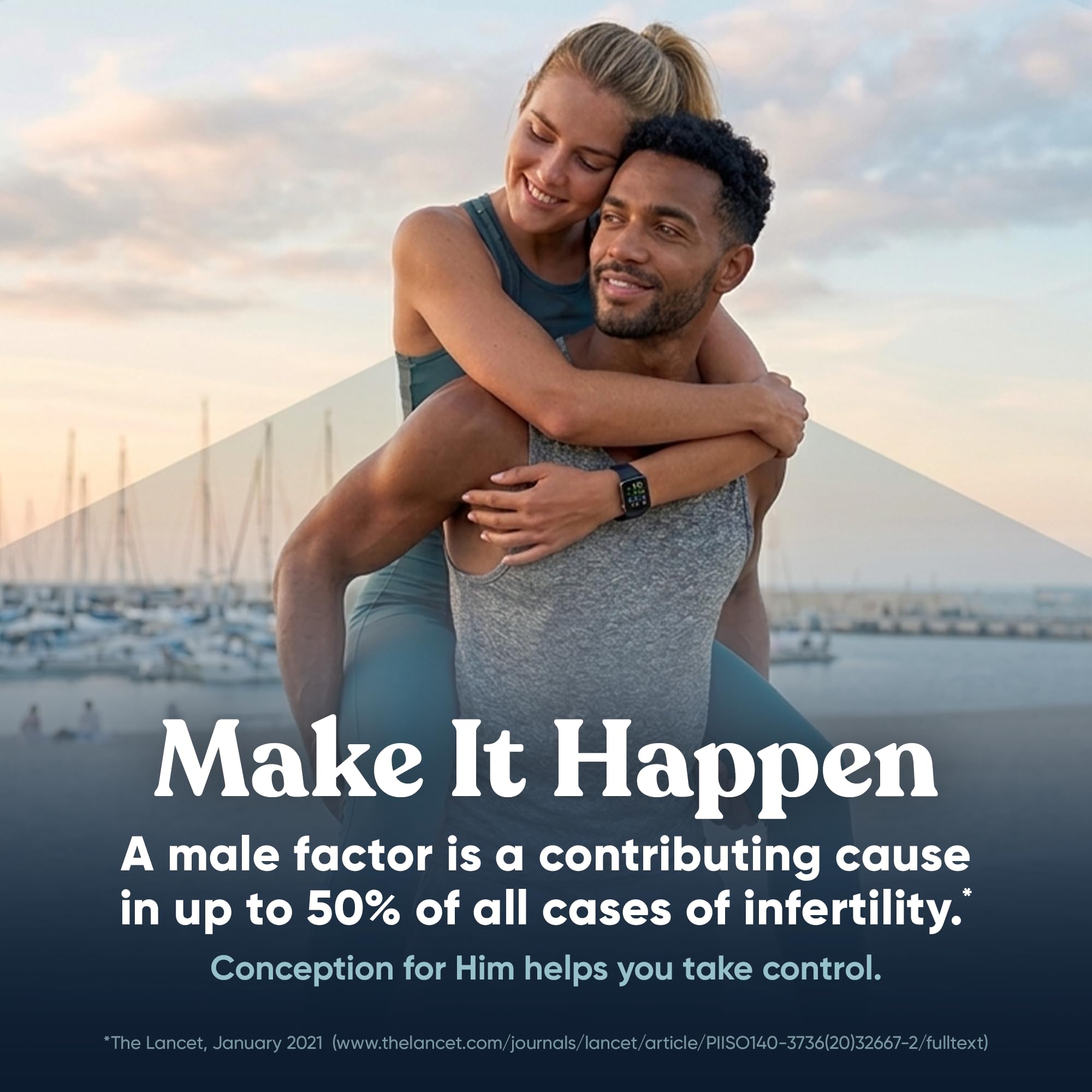 Eu Natural Conception for Him, Male Fertility Supplements, 120 Veg Capsules — Amazon image 3