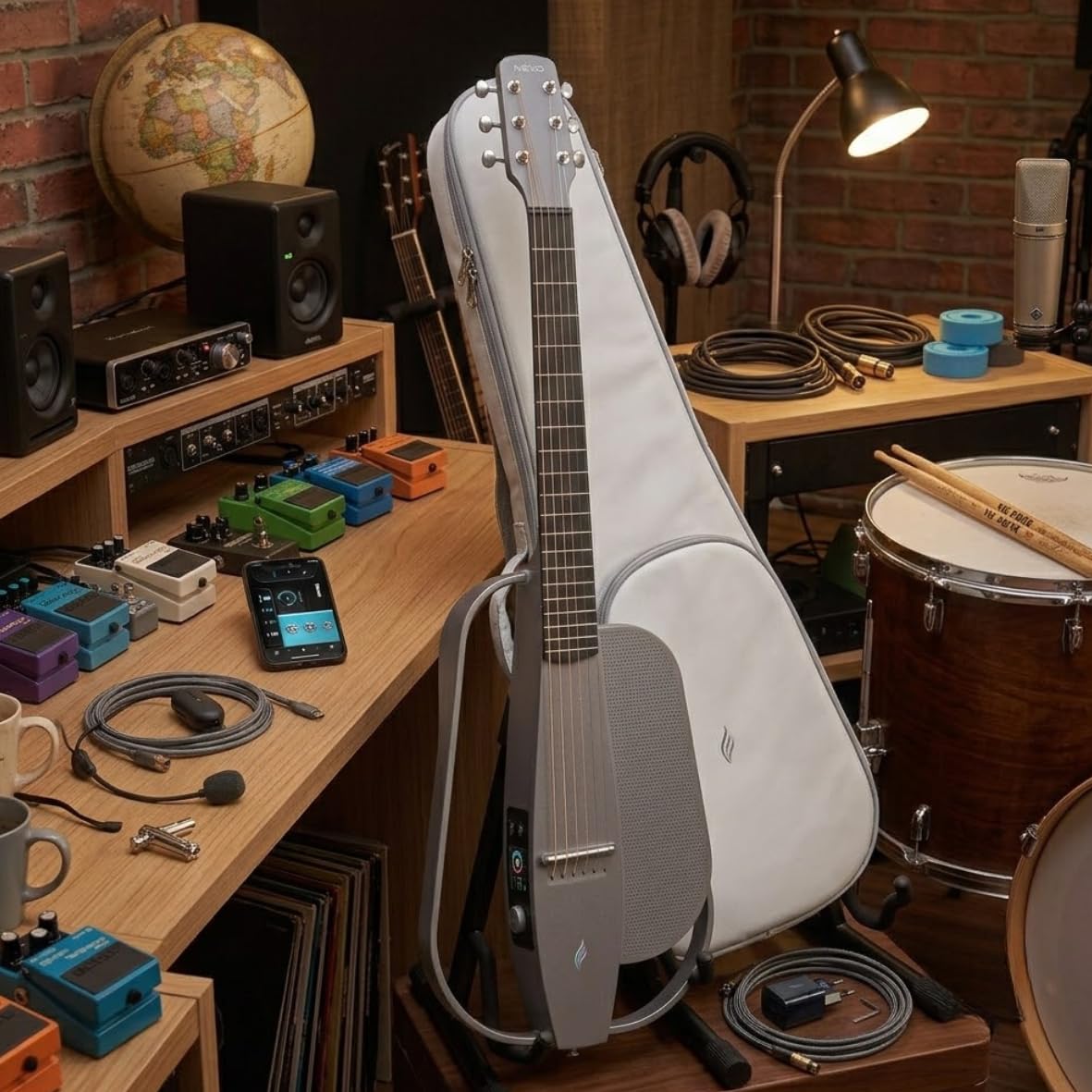 Enya NEXG SE Grigio Chitarra Acustica Elettrica Portatile con Speaker Integrato 30W