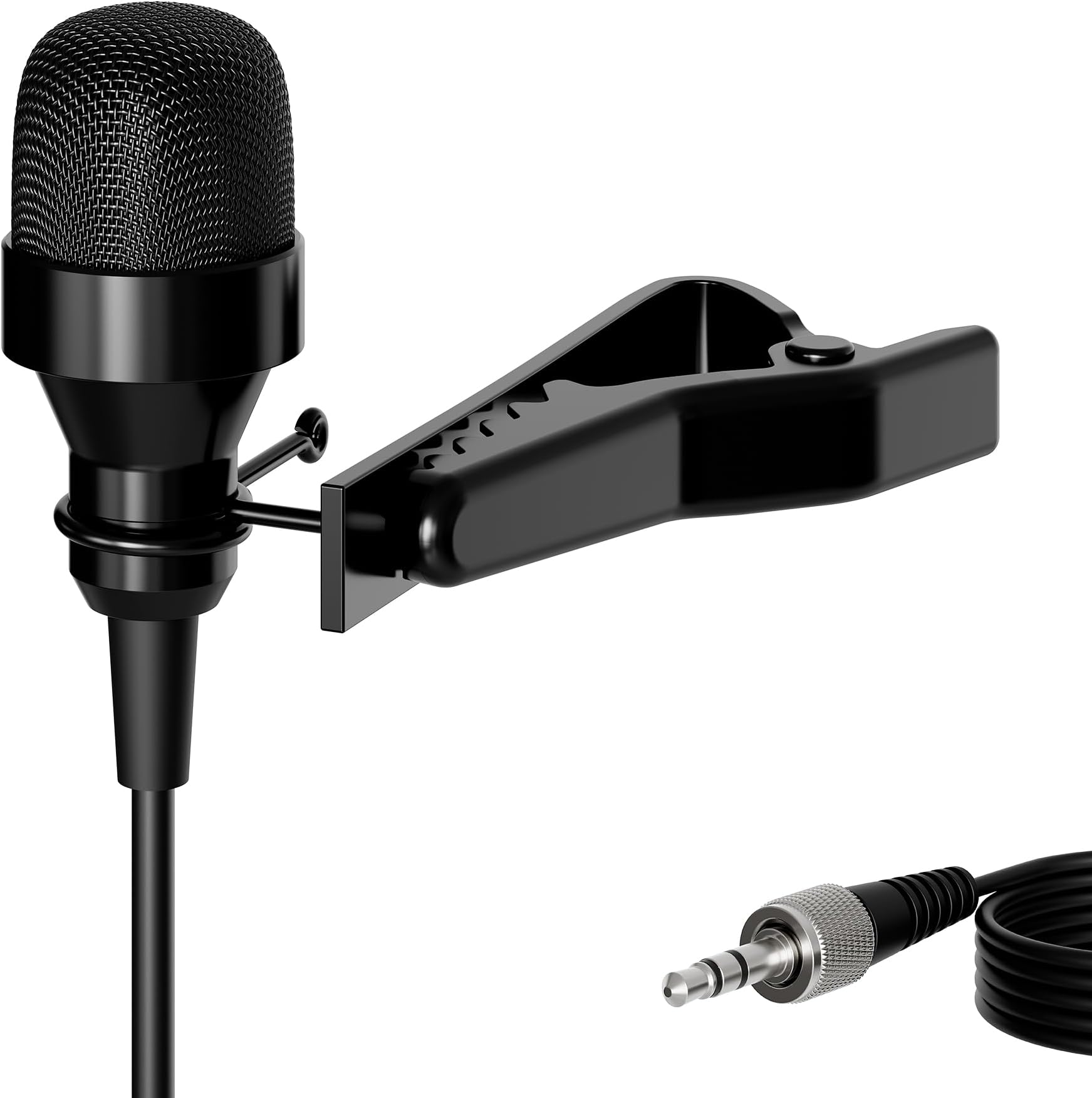Pro Condenser Lavalier Lapel Microphone MIC-J 017 Compatible with Sennheiser Wireless Transmitter - Noise Cancelling Mic