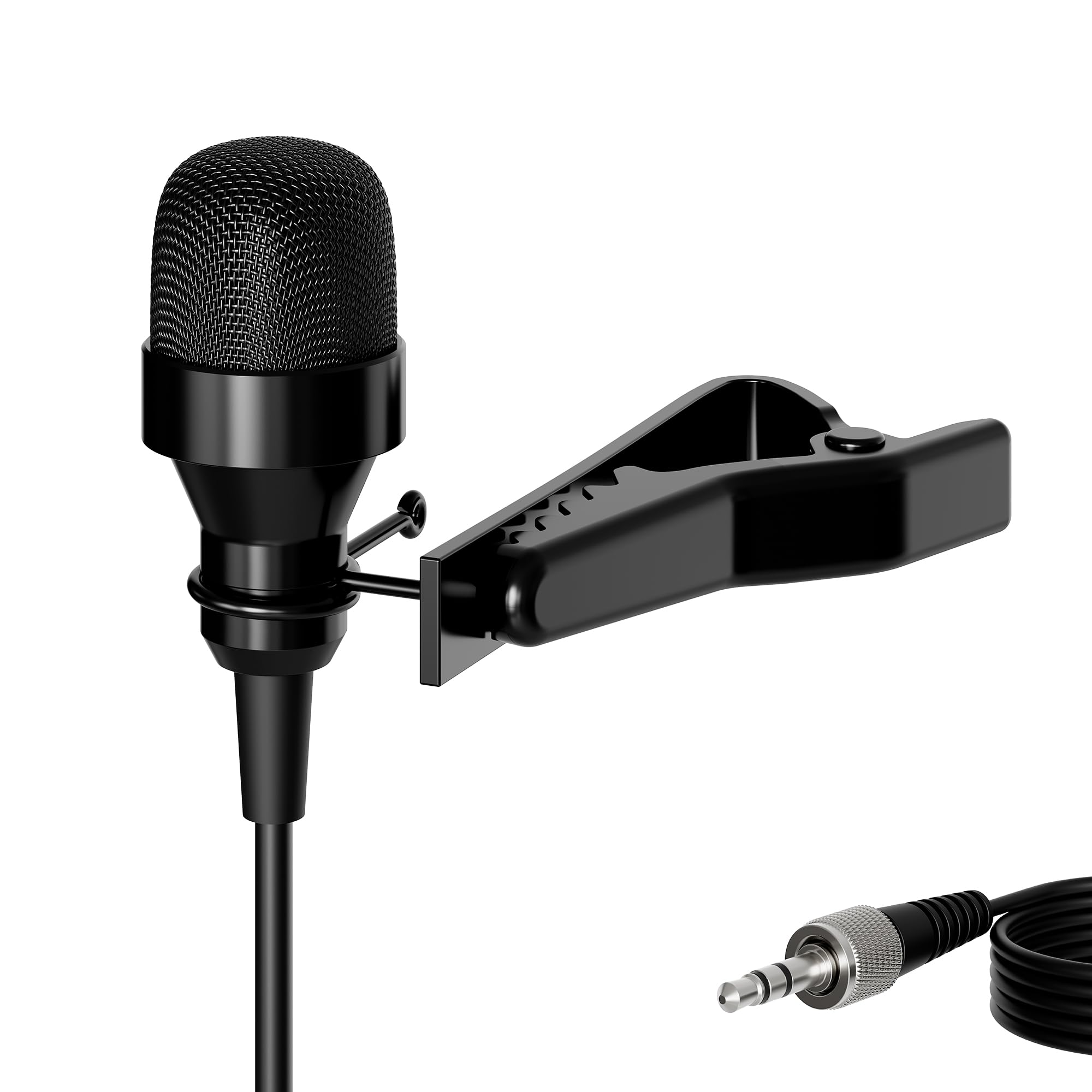 Pro Condenser Lavalier Lapel Microphone MIC-J 017 Compatible with Sennheiser Wireless Transmitter - Noise Cancelling Mic