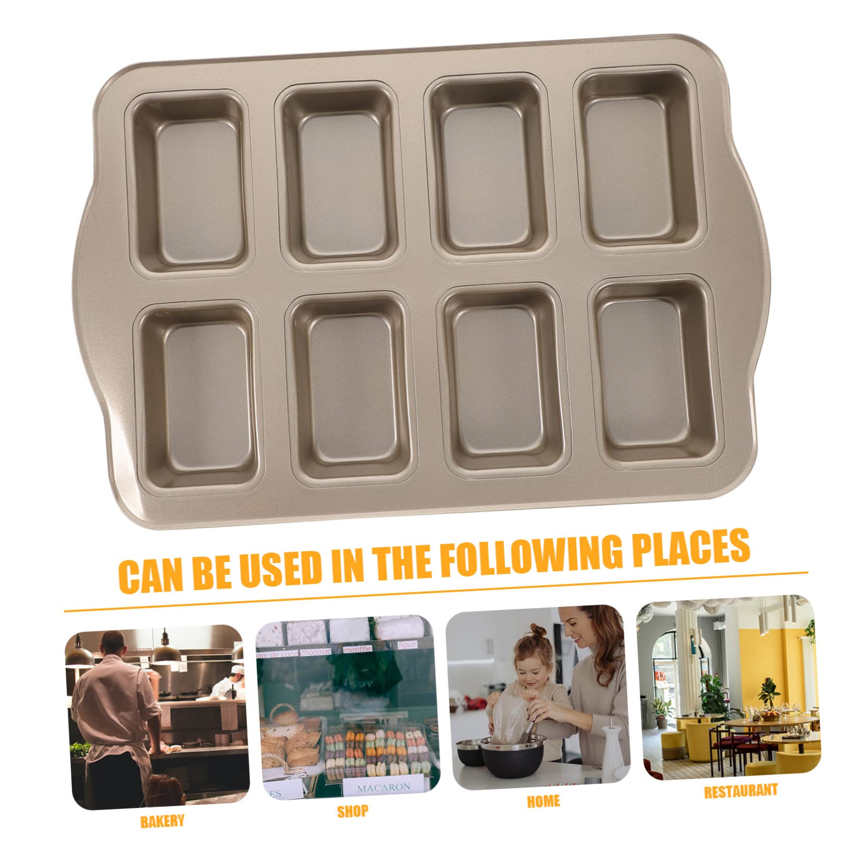 Cabilock Mini Baking Pans Non Stick Carbon Steel Bread Baking Moulds for DIY Cakes and Breads Design for Shaped Treats for Home and Professional Use