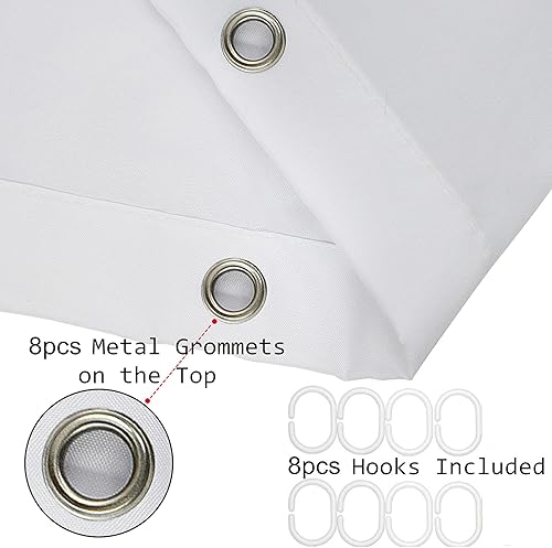 Miniatura 6 de LB Cortina de ducha de Feliz Navidad, bolas de Navidad plateadas con cortina de ducha de copo de nieve, estrellas doradas, juego de cortina de ducha