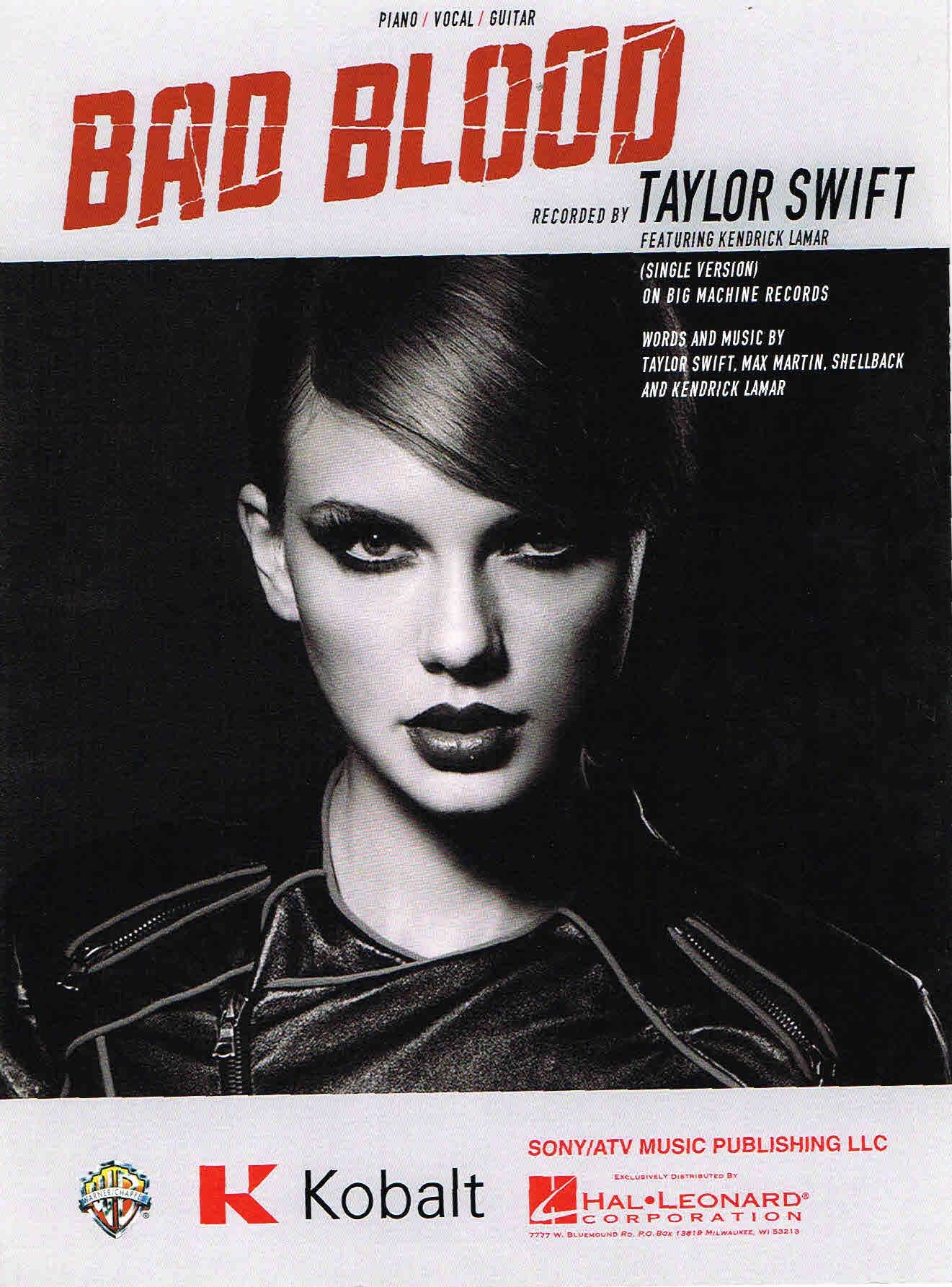 Bad Blood Taylor Swift Album Cover