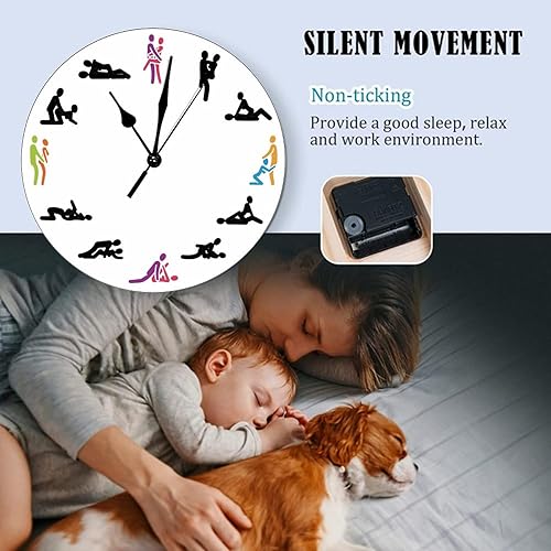 Miniatura 6 de Reloj de pared de madera, sin tictac, 10 pulgadas, funciona con pilas, estilo granja, números y agujas negros, movimiento de cuarzo, ideal para