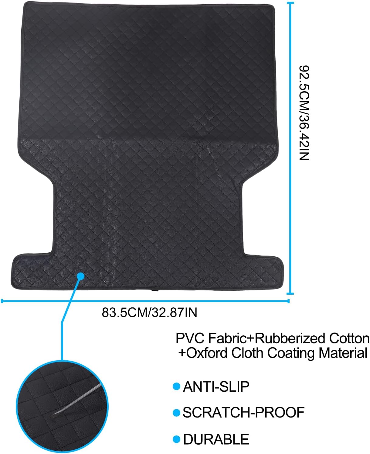 Front Trunk Frunk Mat Compatible with Hummer EV 2022-2026 SUV/SUT Accessories Front Trunk Mat All-Weather Heavy Duty 3D Cargo Liner Protection