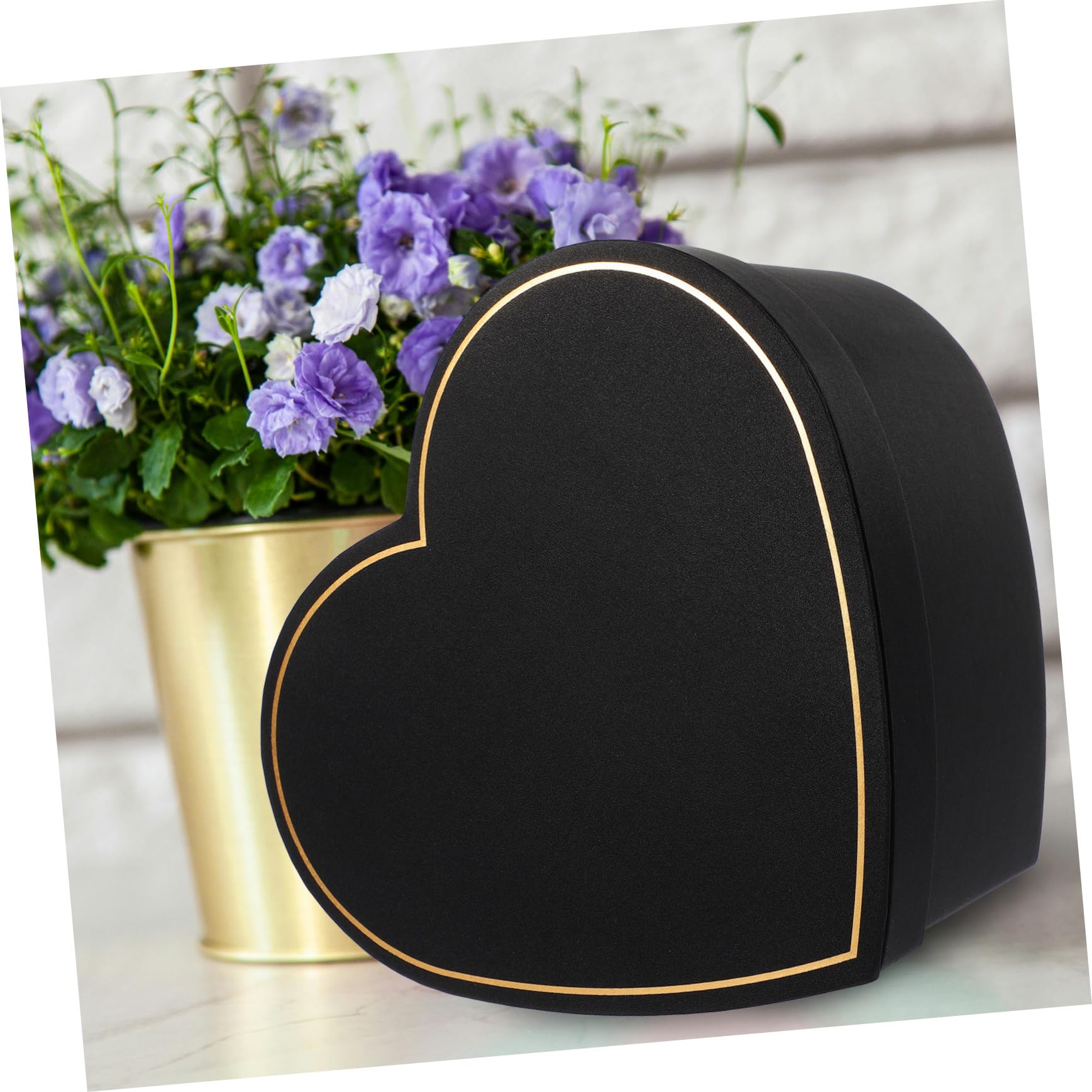 TOGEVAL Herzförmige Geschenkbox Stoff Klein Mit Deckel Langlebig Aufbewahrungsbox Tragbar Elegante Schachtel Für Blumenarrangements Schmuck Und Kleinteile