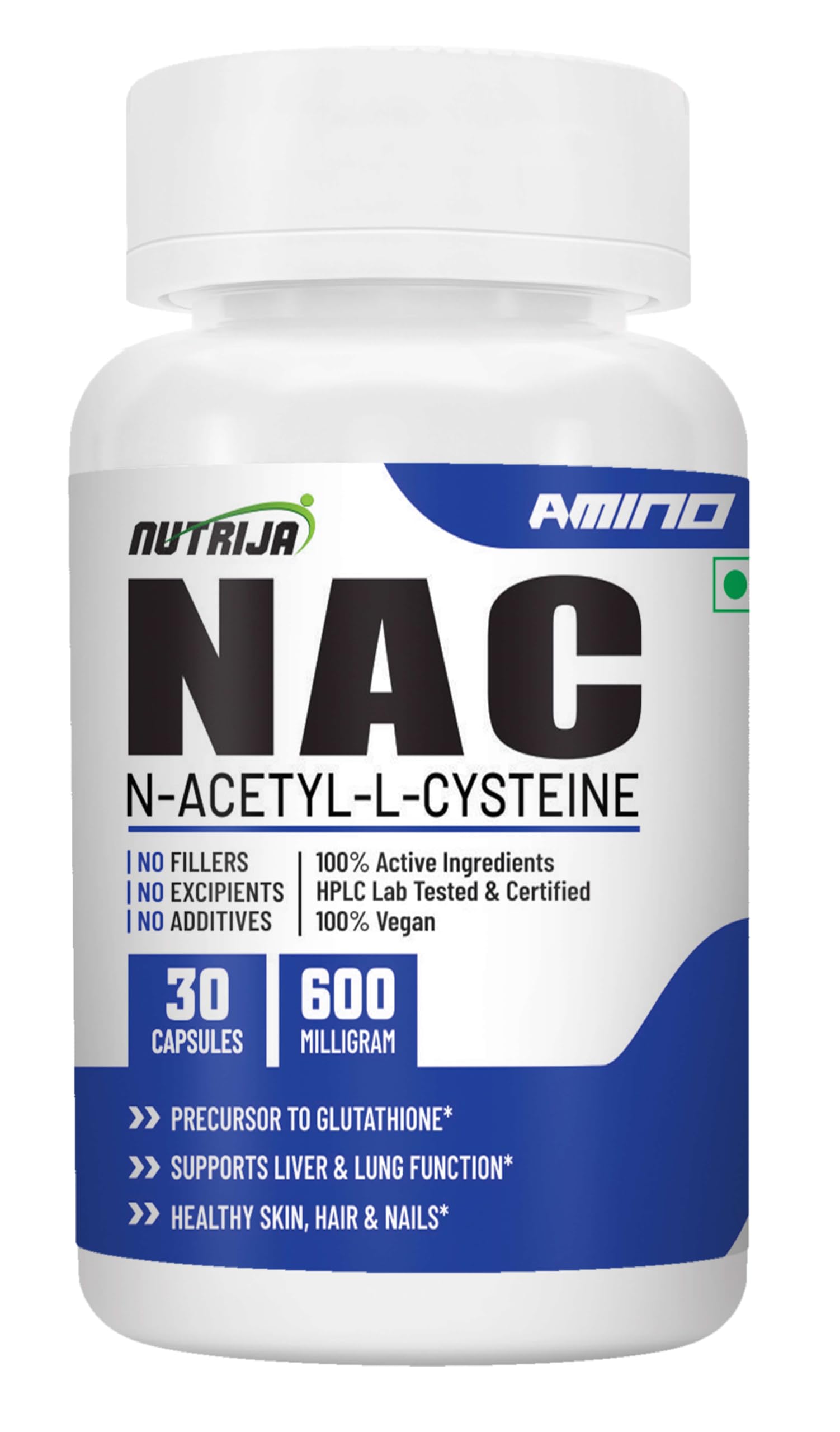 NutriJa NAC 600mg 30 Capsules - Image 1