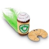 Silly Snacks and Funny Food Crinkle Cuddling Catnip and Silvervine Interactive Cat Toys - Great for Indoor Cats&comma; Kittens or Medium Breeds