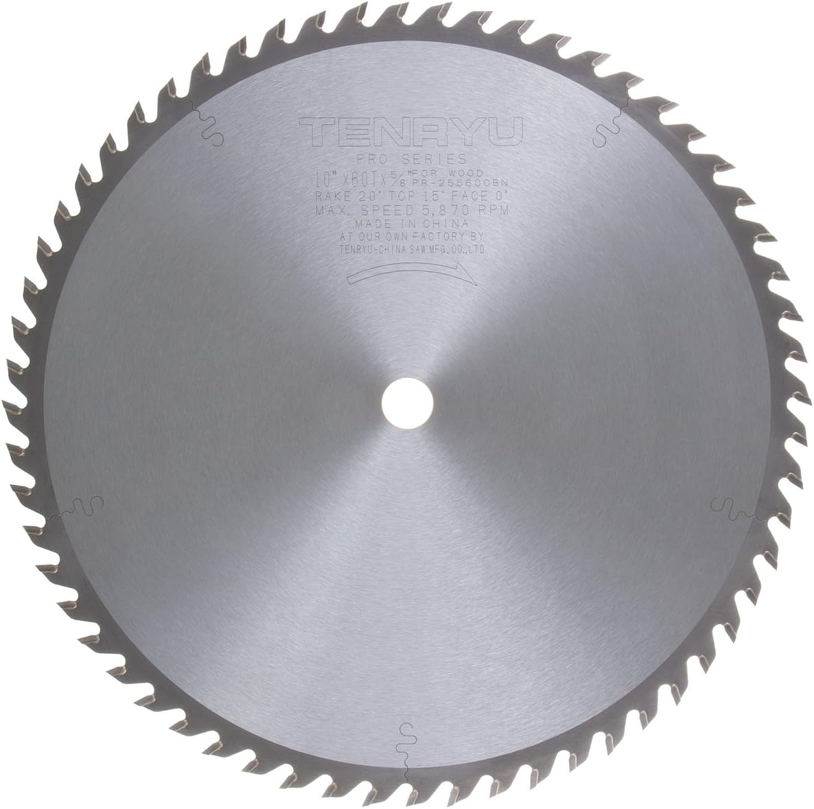 Tenryu PR-25560CBN 10" Carbide Tipped Saw Blade (60 Tooth ATB Grind - 5/8" Arbor - 0.11 Kerf)