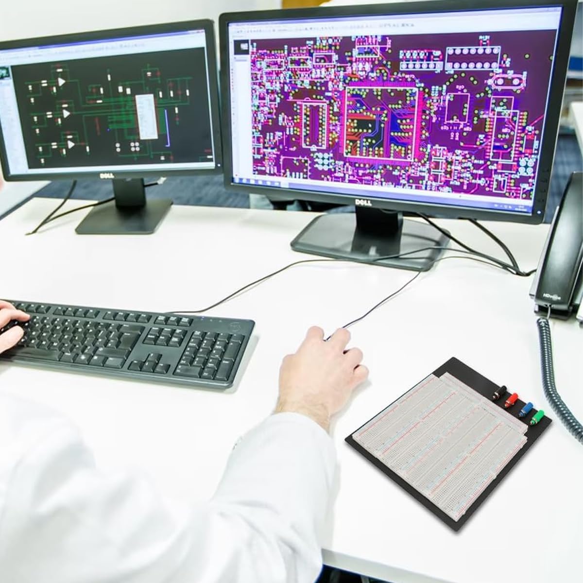 Lötfreie Elektrische Steckplatine Mit 3220 Punkten, ZY-208-Schaltkreisprüfung, Steckplatinen, Prototyp-Leiterplatten, Universelle Testplatine