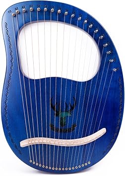 TSTS Lyre Harp 19 String Piano Small Harp Lyra for Beginners Little Lira Piano Small Musical Instrument Portable and Easy to Learn
