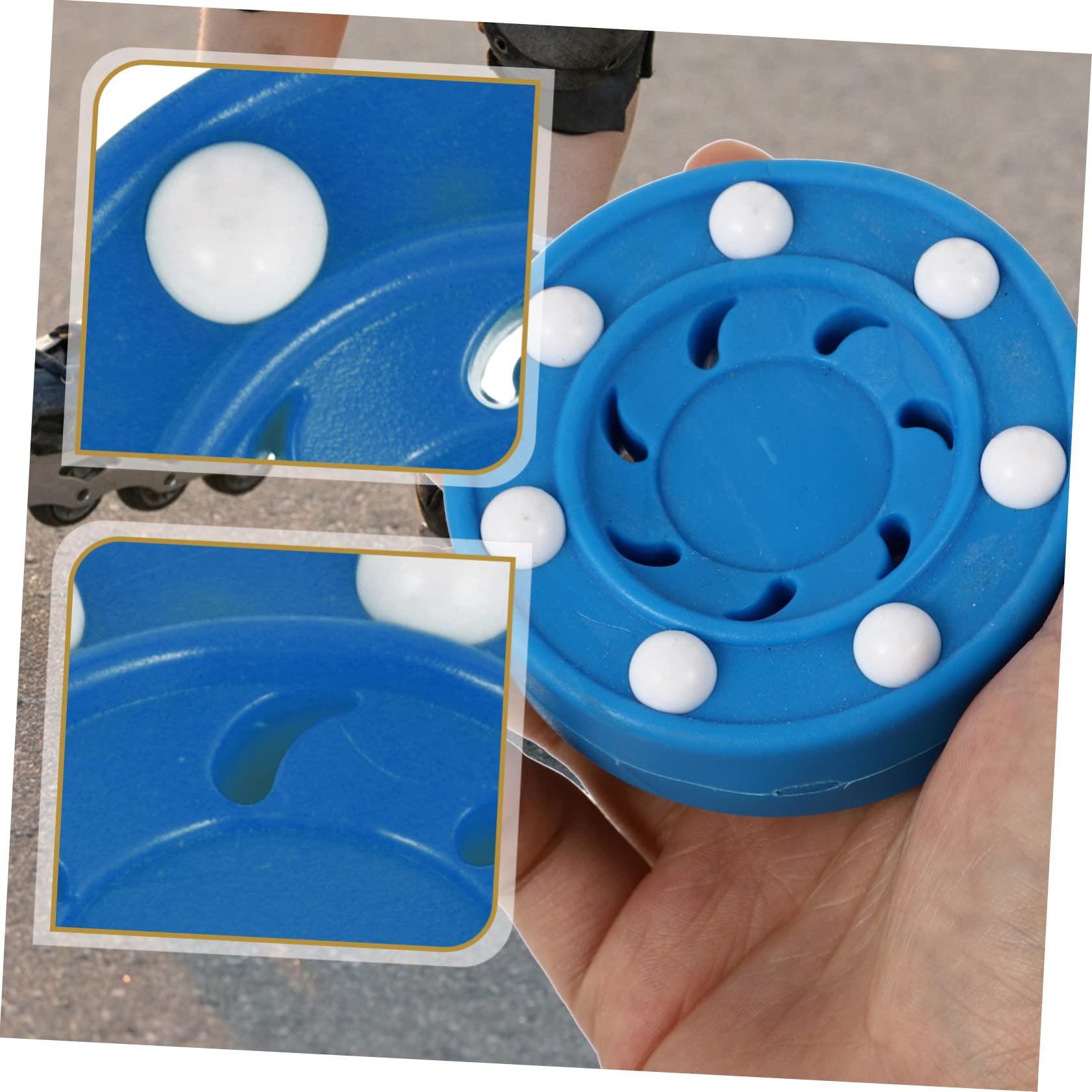 HANABASS 4 Stück Damen Hockeybälle Spiel Hockey Pucks Trainingspucks Rollhockey Puck Hockeybälle Zum Üben Professioneller Hockey Puck Für Spiel Hockey Üben Puck