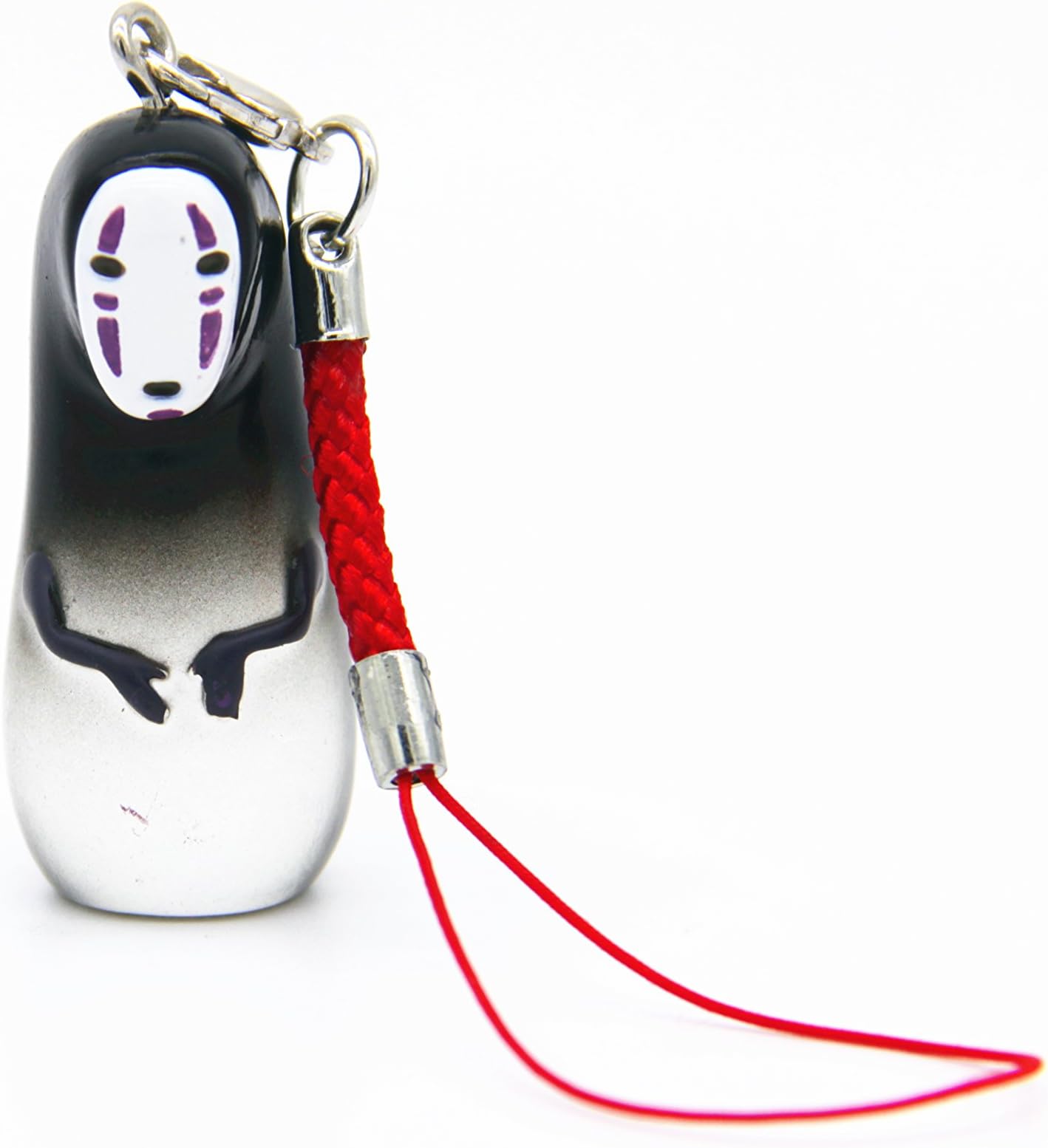 Japanese Anime No-Face Man Mini Model Figure Translucent Pendant (Awkward)