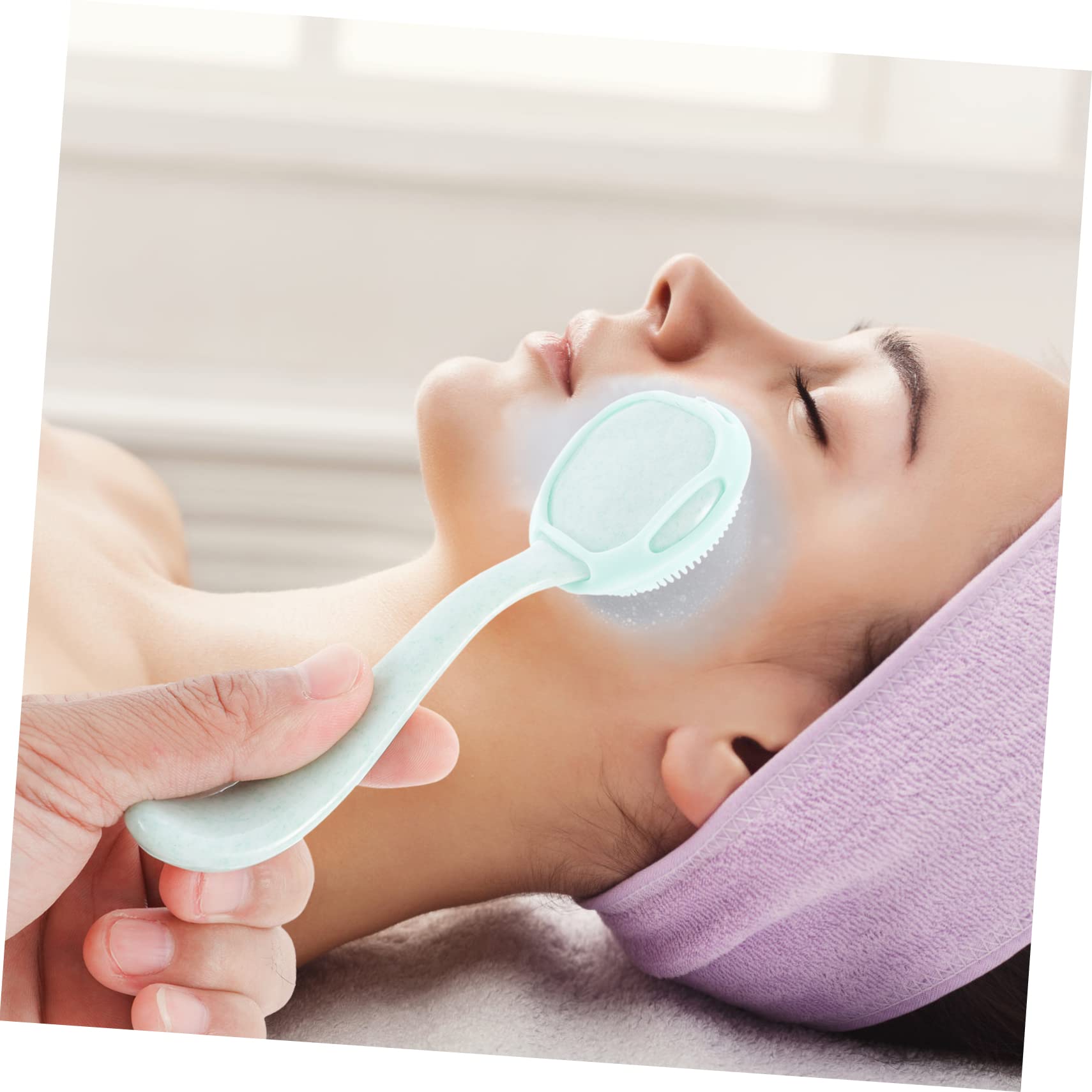 FOMIYES 9piezas Cepillo De Silicona Para Limpieza Facial De Limpieza Profunda y Para Evitar Puntos Negros Utensilio Manual De Cuidado Facial