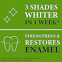 Vista 6 de Rembrandt Deeply White + Pasta de dientes blanqueadora de peróxido, sabor a menta, 3.5 onzas (paquete de 2) (el embalaje puede variar)