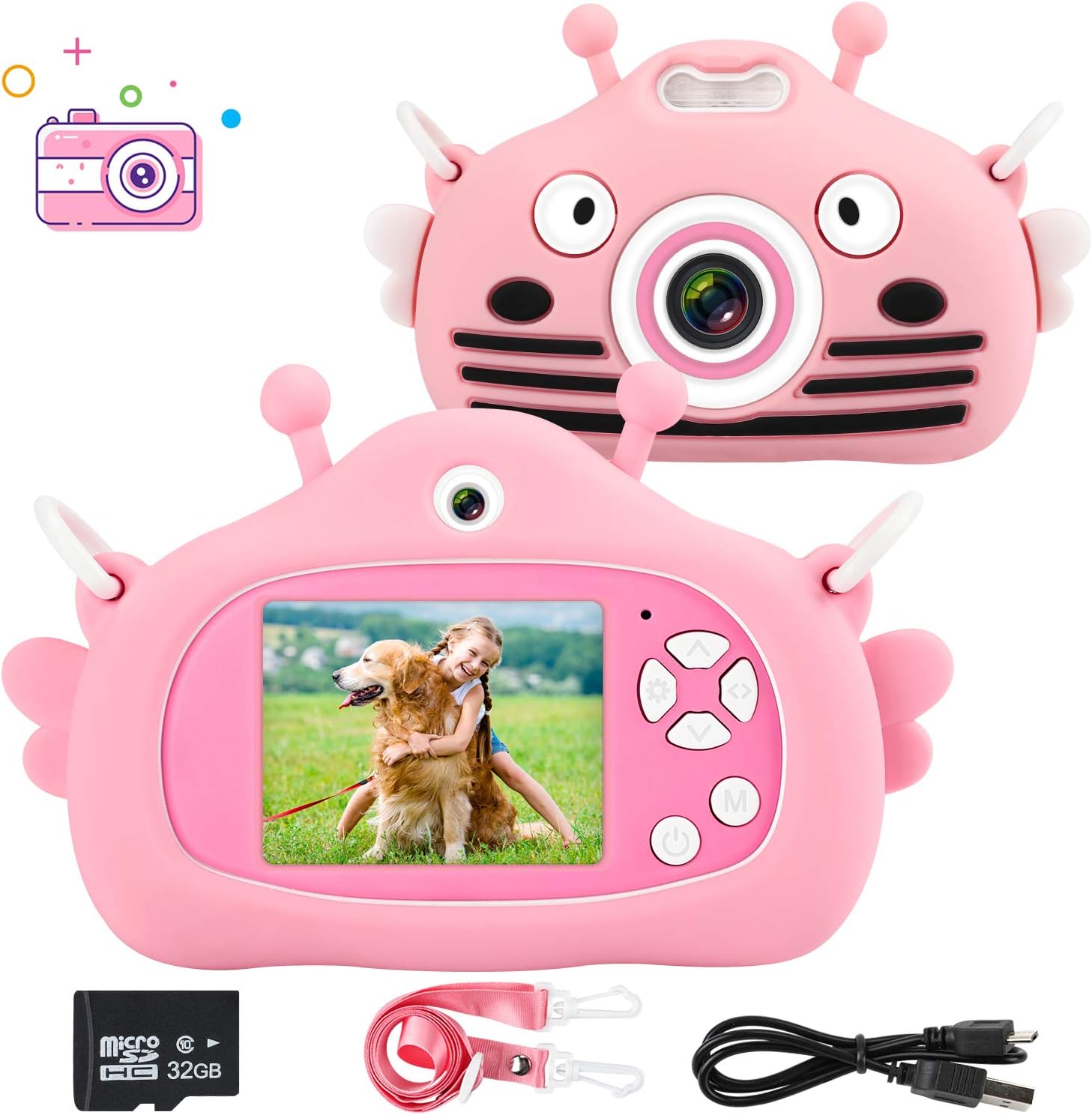 fotocamera digitale per bambini con cordino