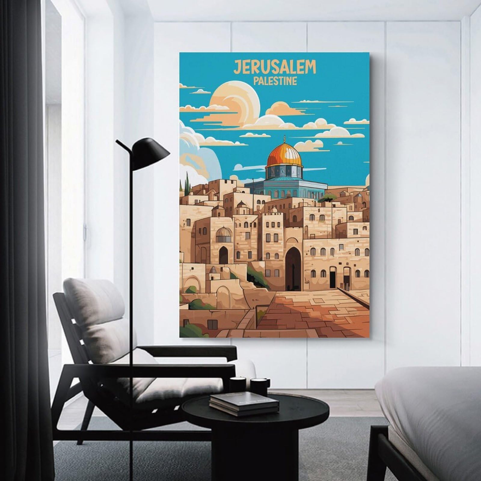 Design Jérusalem Palestine tableaux déco murale chambre et salon - 4