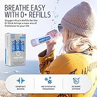 Vista 5 de Oxygen Plus 99,5% Pure Recreational Oxygen Latas de oxígeno – O+ Elevate Pack – Carcasa dispensadora reutilizable con 8 O+ Recipientes de oxígeno