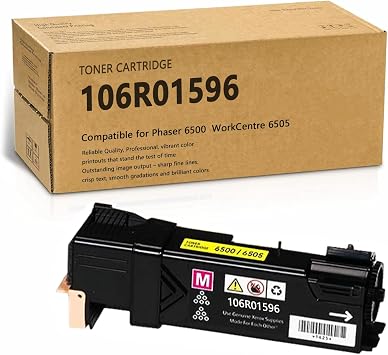 106R01596 - Phaser 6500/6505 High Yield Toner Compatible for Xerox Phaser 6500/ WorkCentre 6505, 2,500 Page-Yield, Yellow