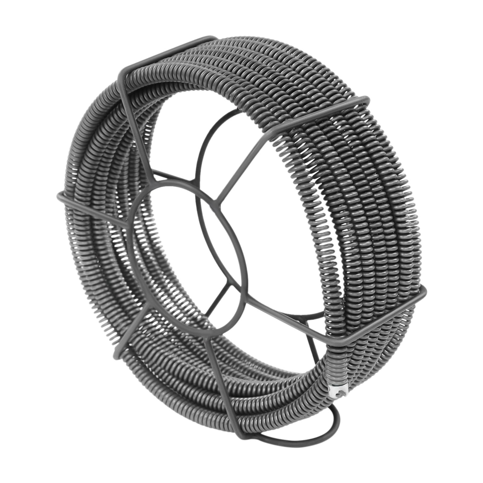 Espiral de limpieza de tuberías de 10 m, juego de cable profesional para limpieza de tuberías de 50 a 120 mm, desatascador de desagües para fregadero, desagüe de suelo, inodoro