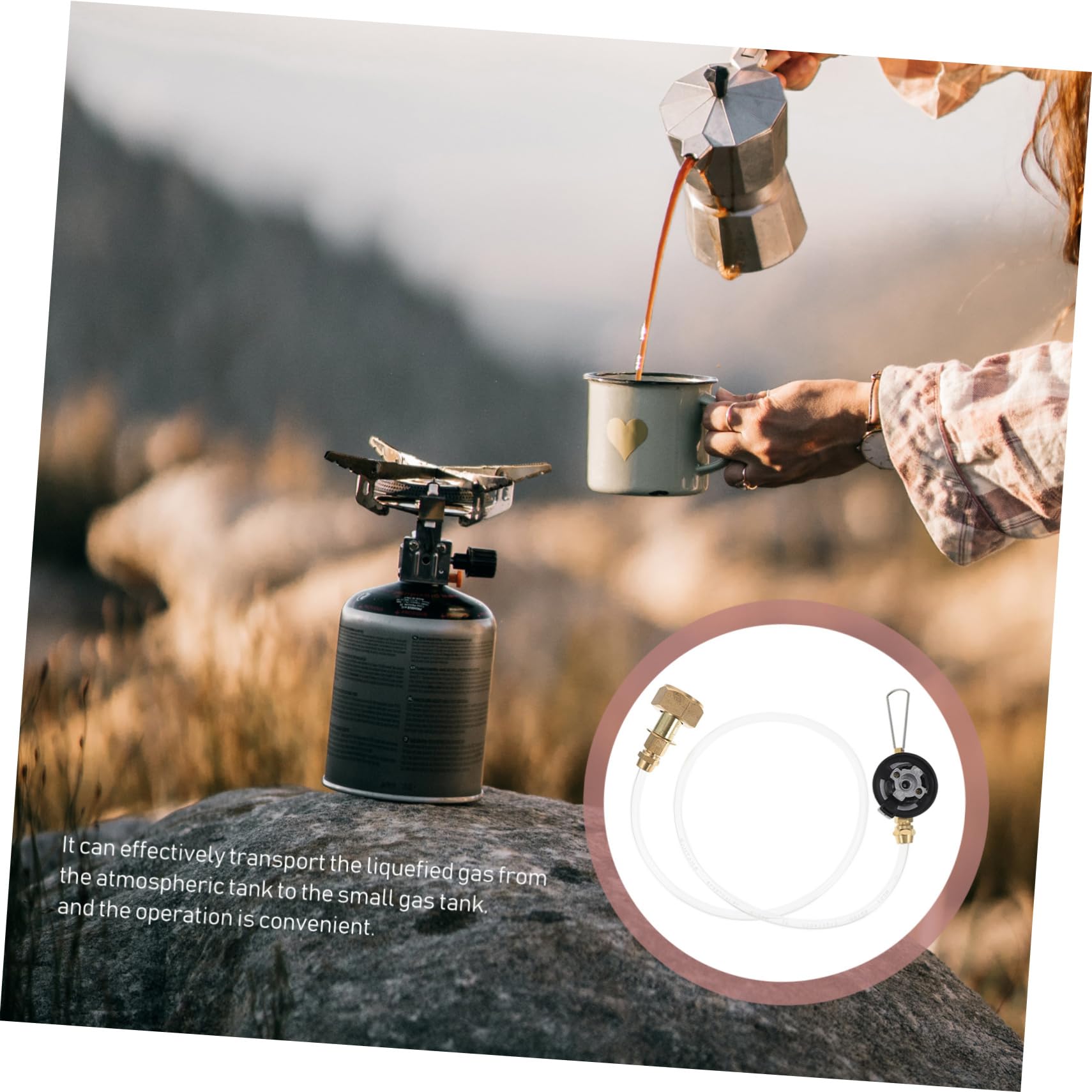 Hemoton Camping Stove Nozzle Replacement Tank Connector for Rv Sewer Tank Portable Use