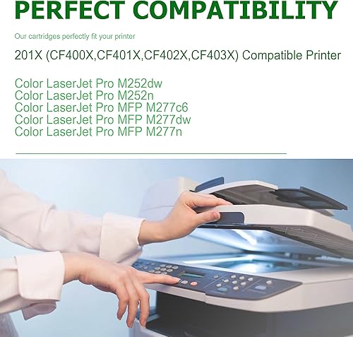 Miniatura 7 de Paquete de 4 cartuchos de tóner compatibles con HP 125A negro, cian, magenta, amarillo para HP Color CP1215 CM1312nfi CM1312 MFP CP1518ni CP1515n