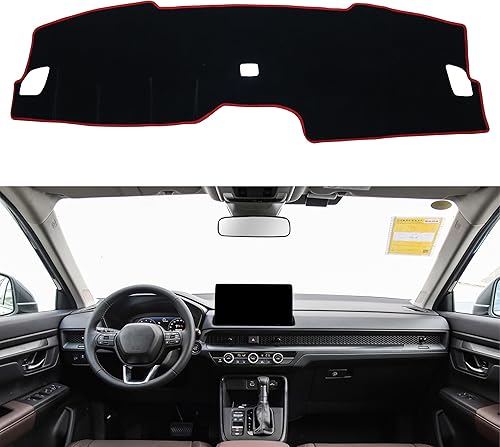 SENSHINE Cubierta de tablero para Honda CR-V CRV Accesorios 2023 2024, cubierta de consola central, protector de alfombra, protector solar, ajuste