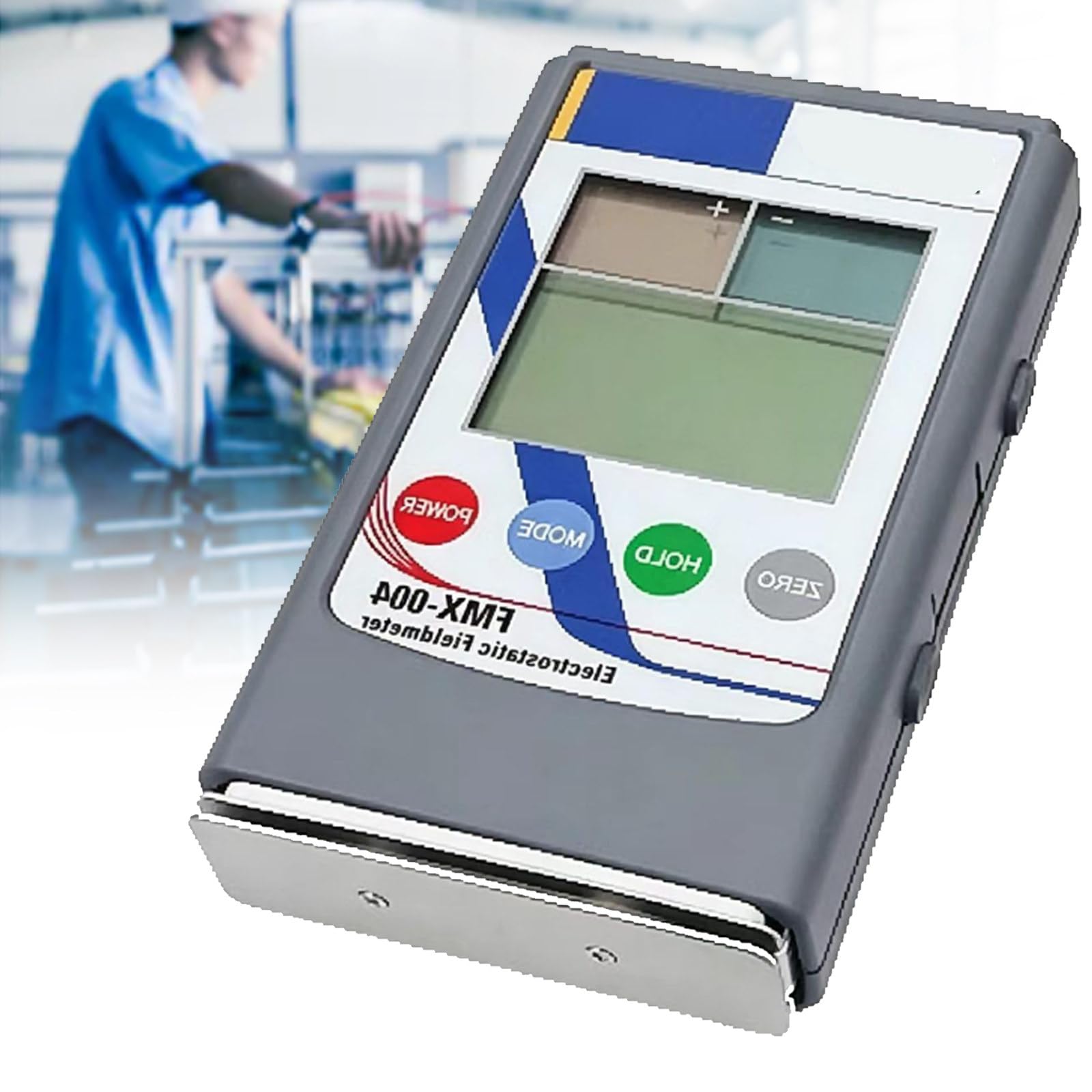 Mesureur de champ électrostatique FMX-003 avec double affichage LCD et testeur d'équilibre ionique