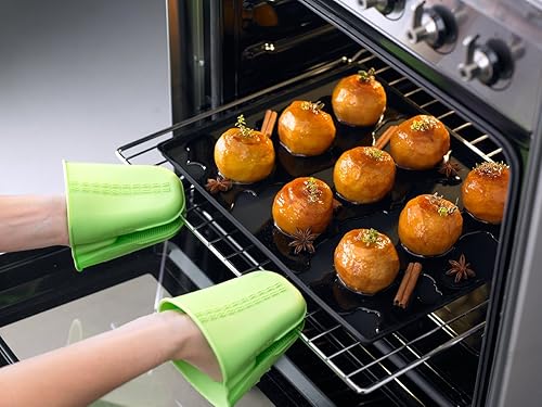 Miniatura 5 de Lekue Bandeja para hornear antiderrames de 12 x 16 pulgadas, color negro