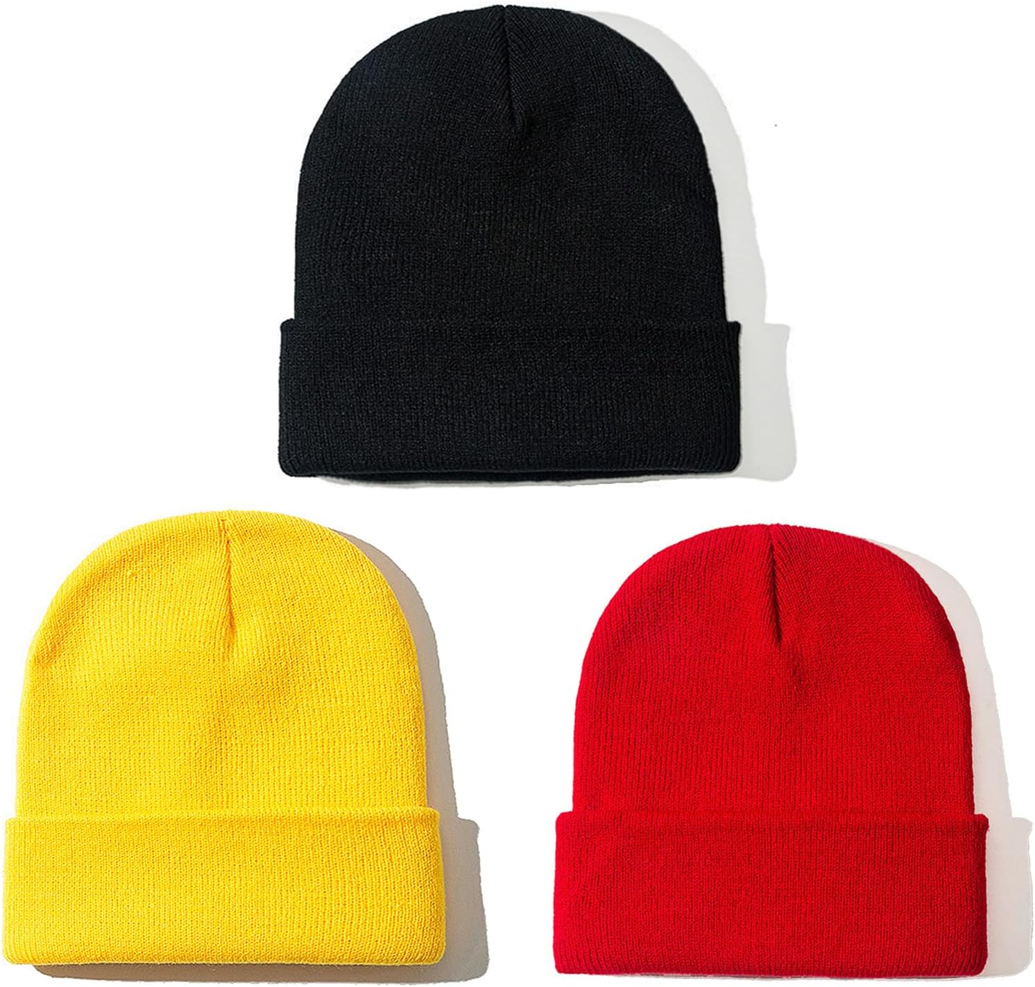 ZOORON Beanie for Women Men Winter Hats Unisex Cuffed Plain