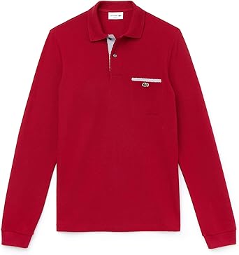 Lacoste - Polo - Col polo - Manches longues Homme - Rouge - XXX-Large :  Amazon.fr: Vêtements