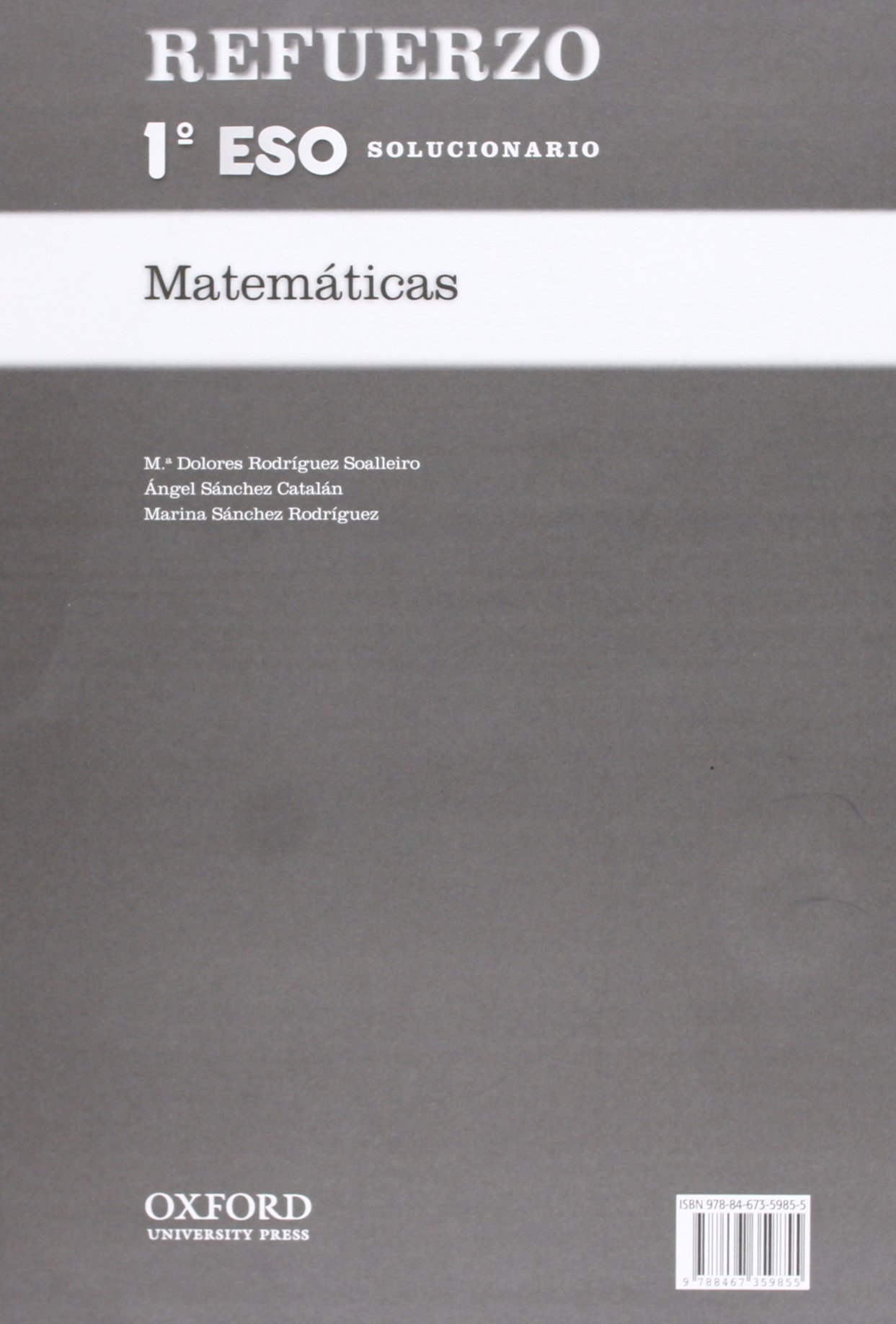 Matemáticas 1.º ESO. Cuadernos de Ejercicios Refuerzo (Solucionario) 11