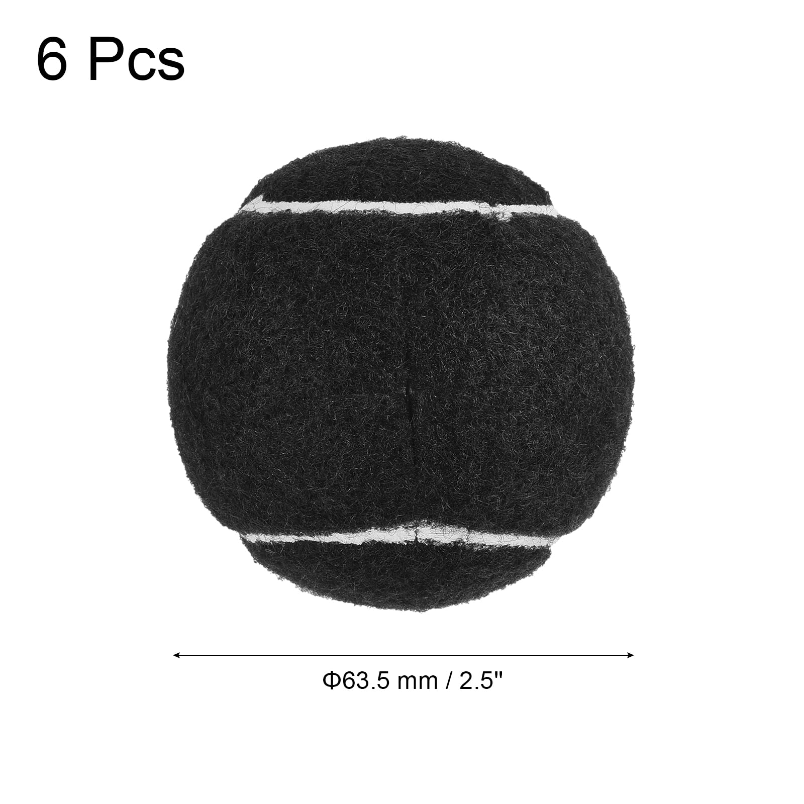 QUARKZMAN 6 Pz Palline Da Tennis Pre-Tagliate Per Walker Rivestimenti Nero