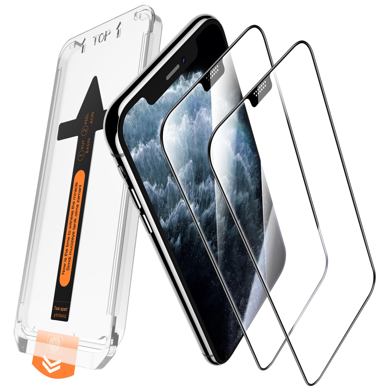 Custodia Silicone Antiurto + 2 Pellicole Vetro Temperato Per TCL 40 NxtPaper 4G | Nero | Supporta Ricarica Wireless - 6