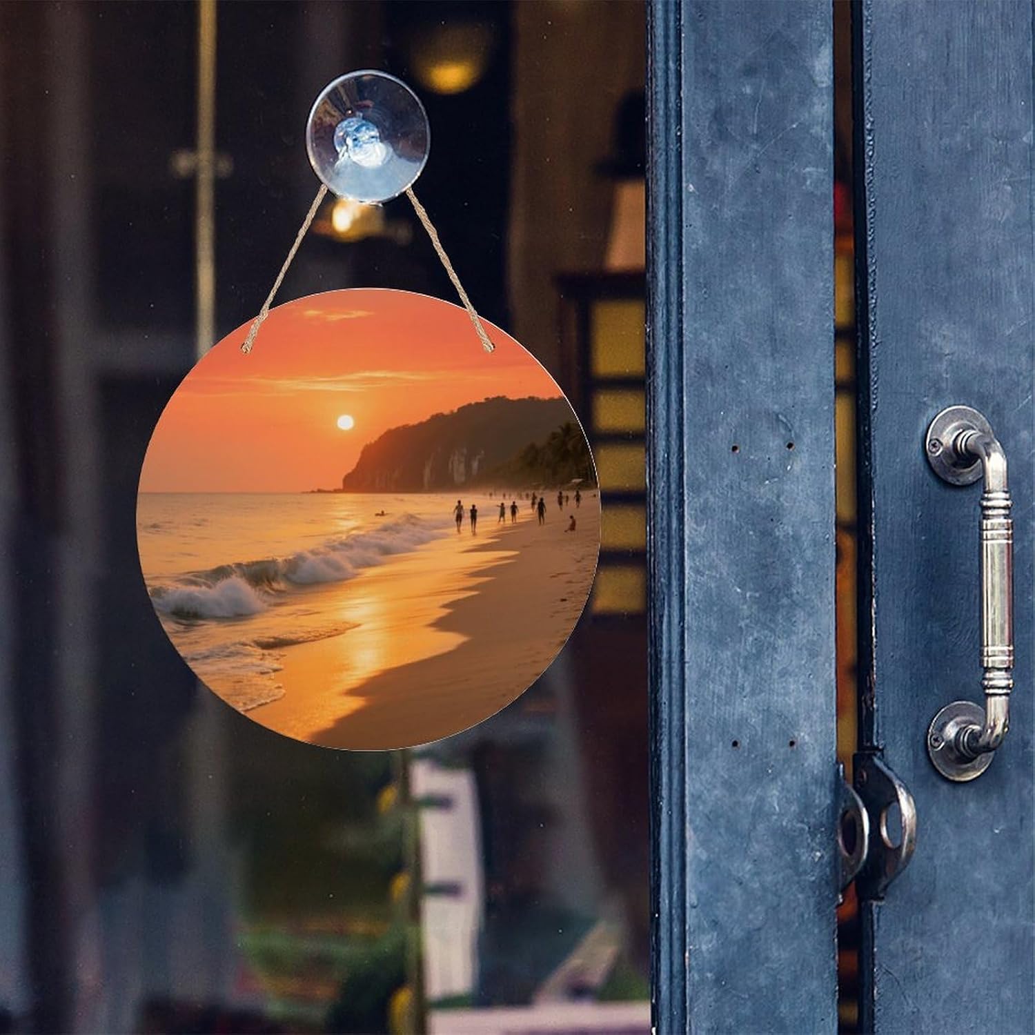 Sunset at Karon Beach Painting Wood Painting