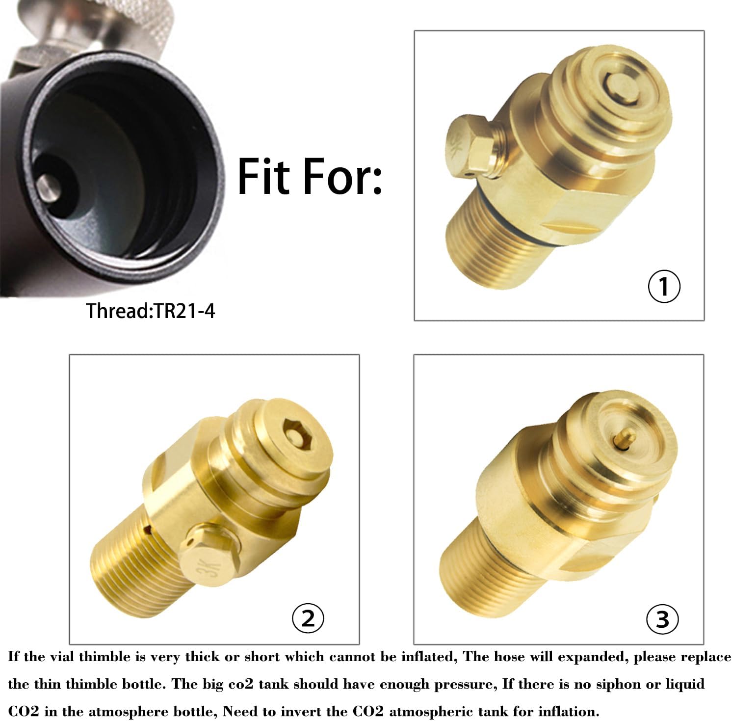 CGA320 Soda Machine blue Co2 Bottle Cylinder Refill Adapter Hose,For Refill blue Co2 Tank Bottle(CGA320 to TR21-4, Dual Valve With Gauge) (36In)