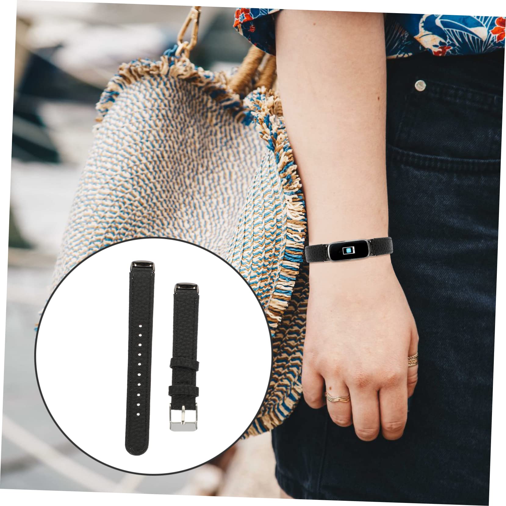 jojofuny 3st Geriebener Lederriemen Uhrenarmband Aus Leder Luxusbänder Für Damen Luxuriöses Armband Frauen Uhren Luxuriöses Uhrenzubehör Lederbänder Verbinder Mehrzweck Edelstahl