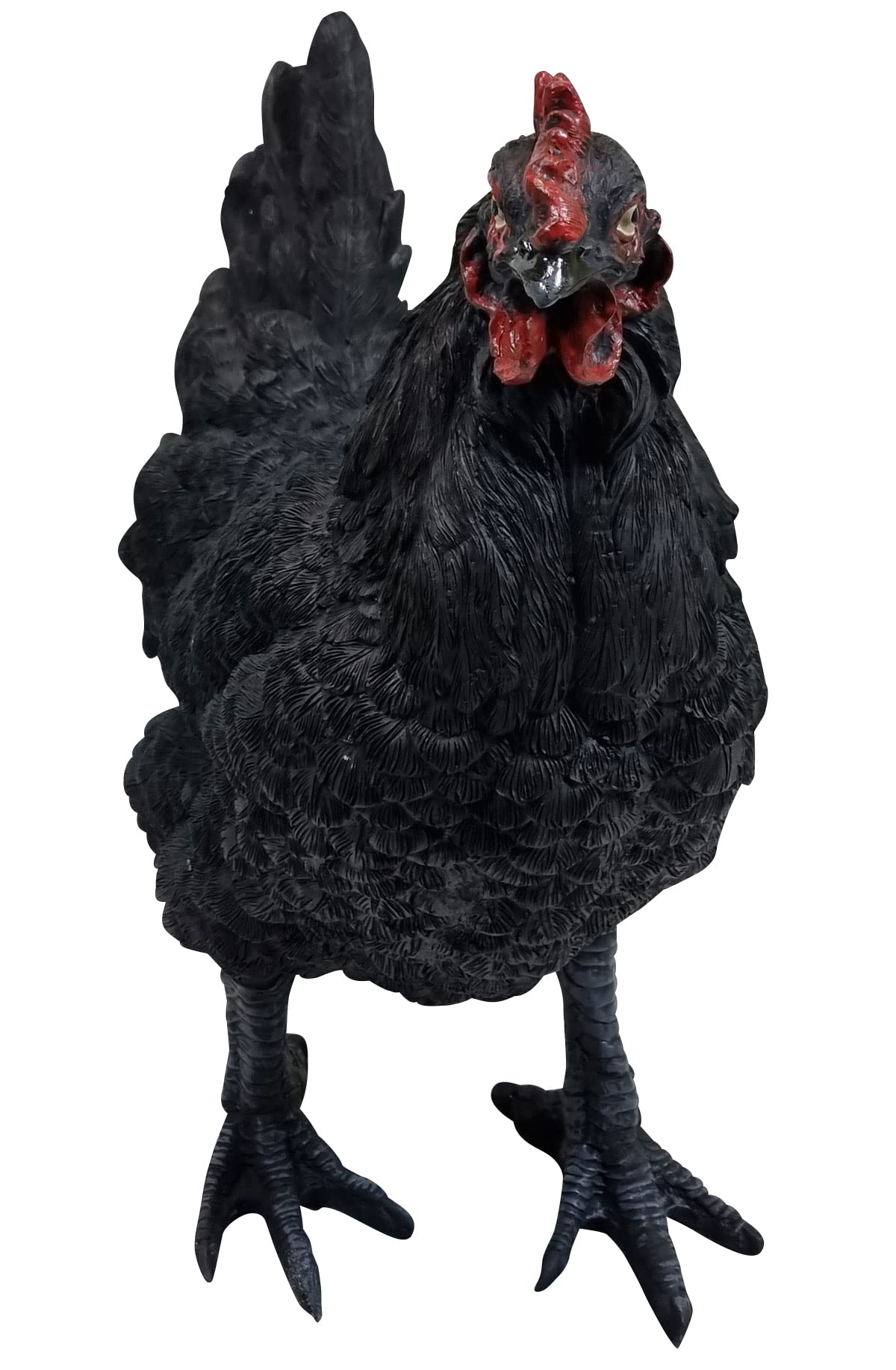 Dekofigur Henne Huhn Gisela lebensechte Gartenfigur Tierfigur Gartendeko stehend