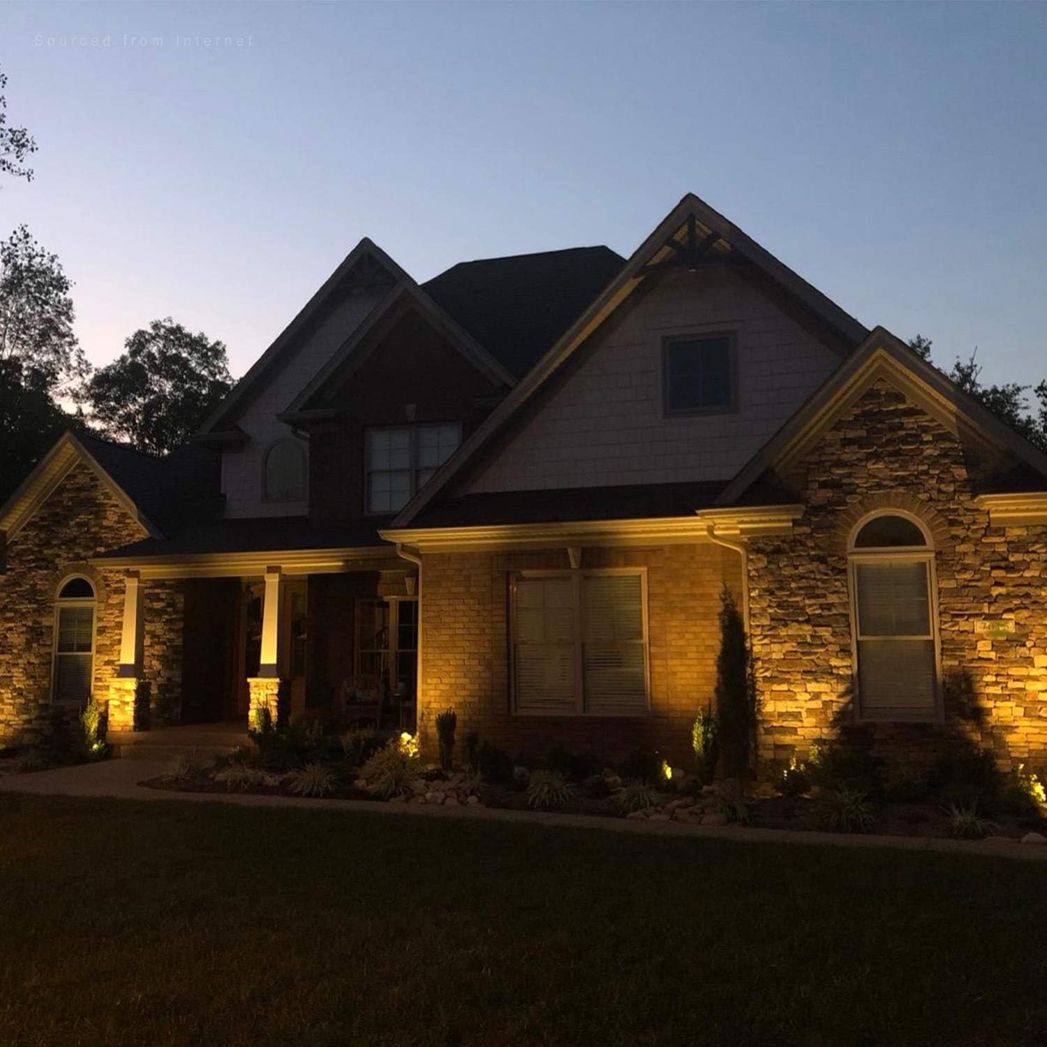 Black Friday - 40% OFF LEONLITE 8-Pack 4W LED Landscape Spotlight, AC/DC 12V Low Voltage Garden Lights, IP65 Waterproof Non-Dimmable, ETL Listed, Bronze Aluminum Housing, 3000K Warm White