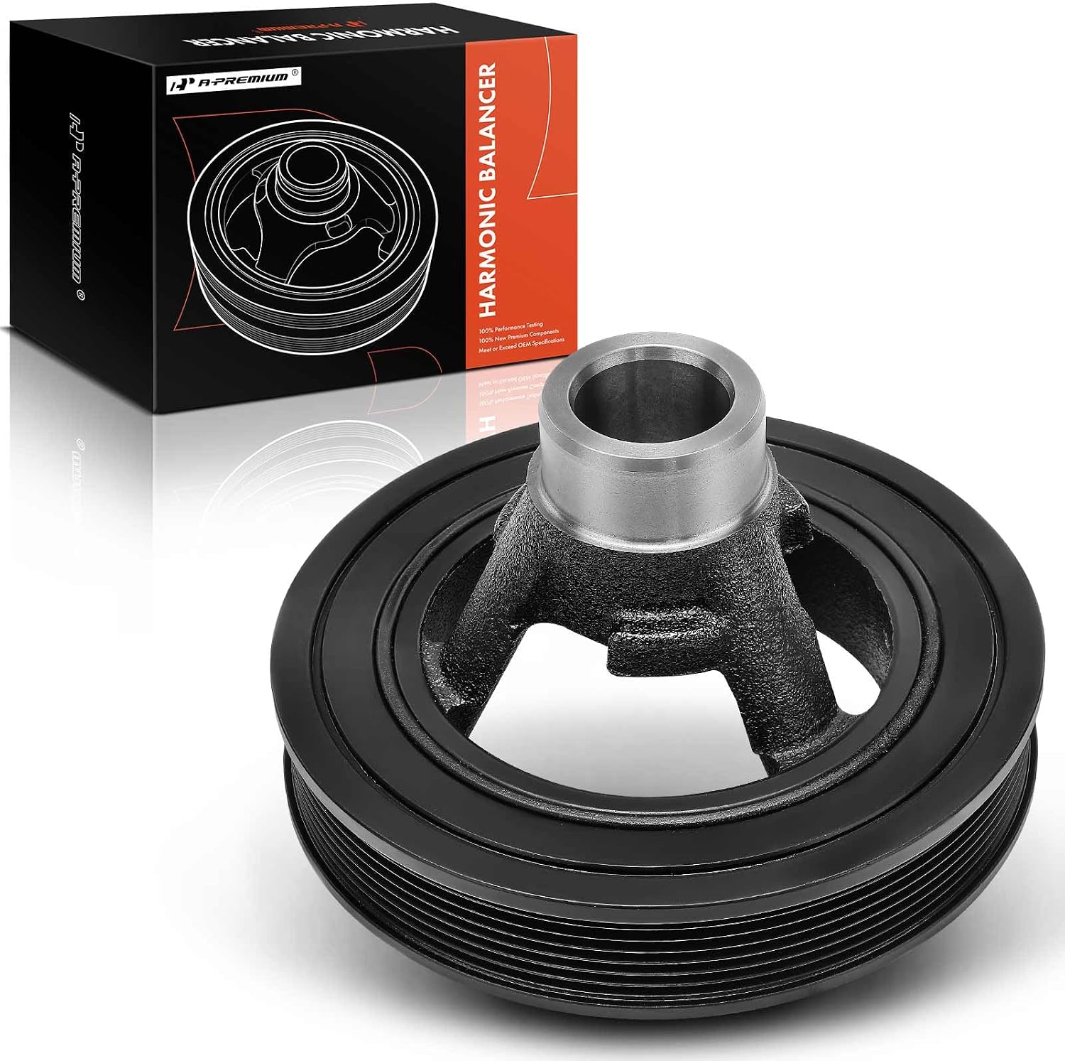 A-Premium Engine Harmonic Balancer Crankshaft Pulley Compatible with Dodge Ram 2500 3500, 1994-2003, 10Cyl 8.0L, Replace# 53020776AB, 53041013