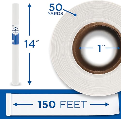 Miniatura 9 de Alvin rollo de papel de calcar 12 pulgadas X 50 yardas 55 W-G