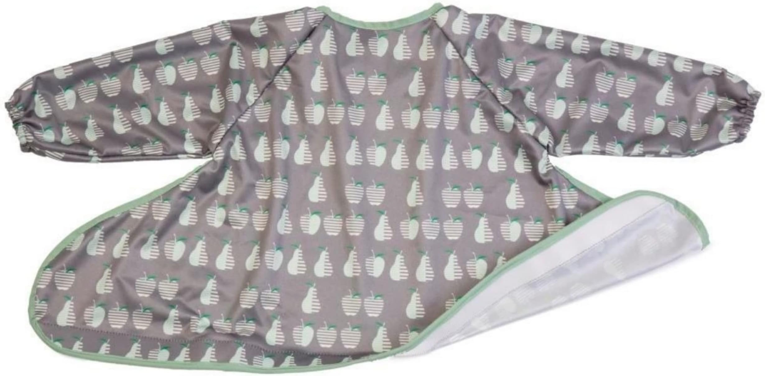 Tidy TotSpare Baby Bib for Bib & Tray Kit - Mess Proof Long Sleeve Smock Attaches to Feeding Mat - Waterproof Bib