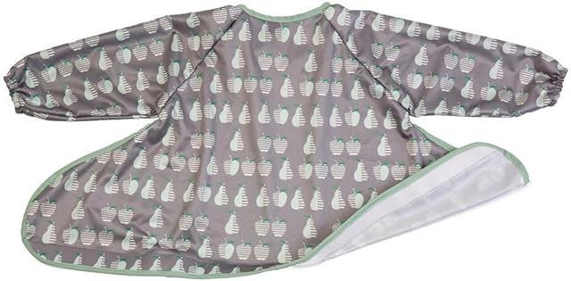 Tidy Tot Baby Weaning Bib with Sleeves Adjustable Fit BLW Waterproof for Tidy Tot Tray