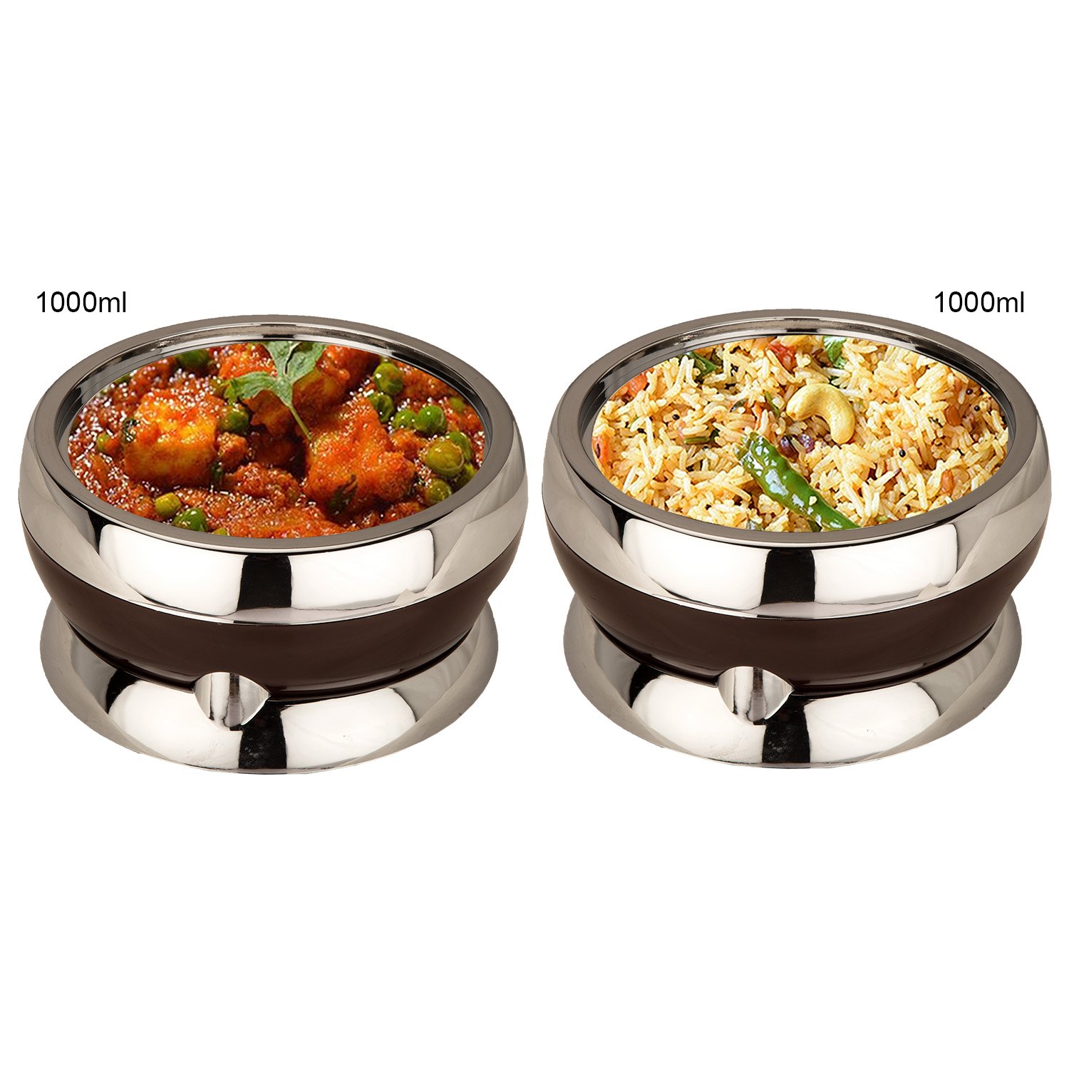 Jaypee Amaze Twin Brown, Set of 2 Casserole (1000+1000 ml) - Image 4 thumbnail