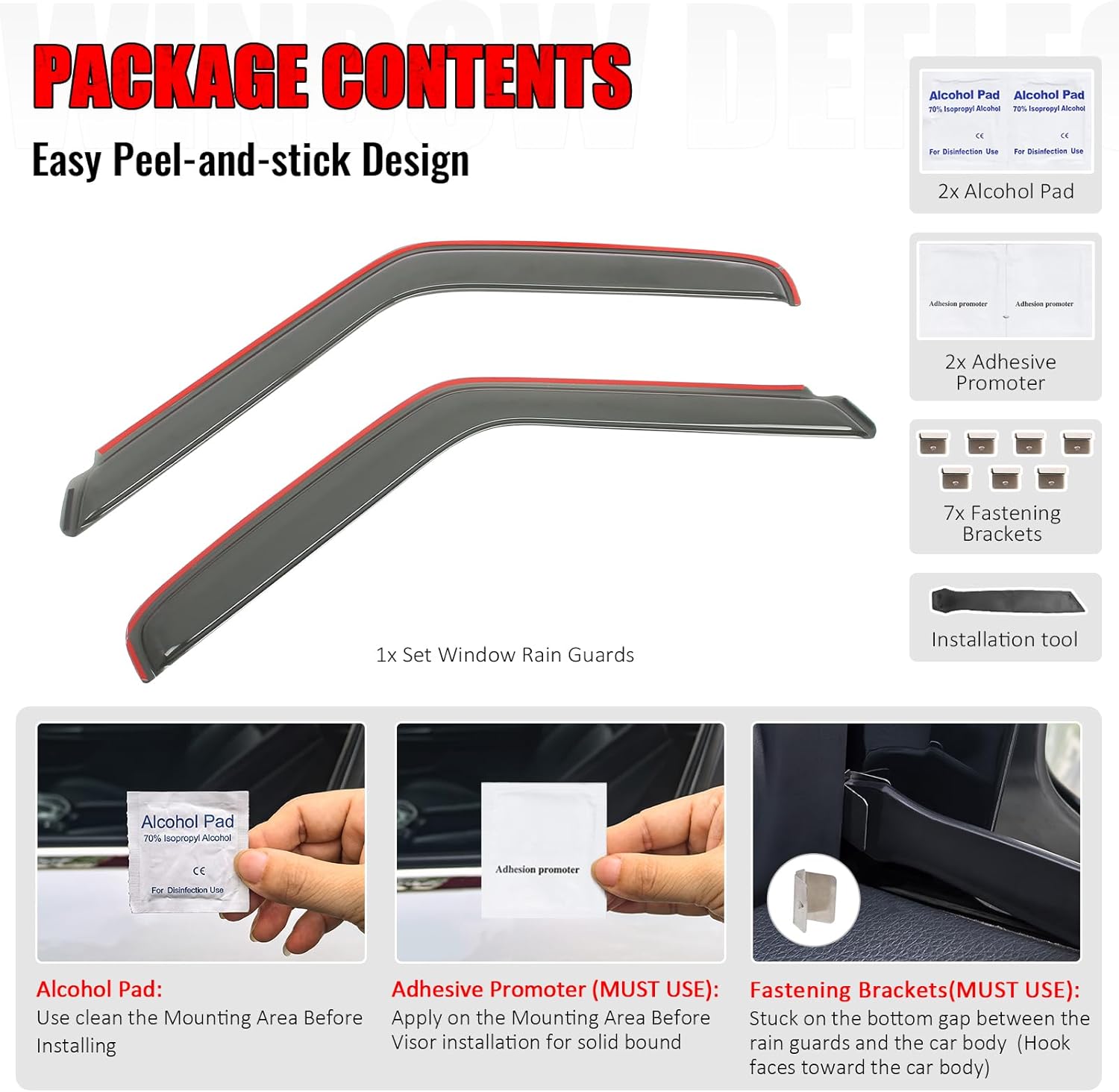 IKON MOTORSPORTS in Channel Window Visors Compatible with 94-03 Chevy S10 GMC Sonoma 95-05 Blazer 95-01 Jimmy 96-00 Isuzu Hombre, Acrylic Smoke/Tinted Rain Guards, Side Window Wind Deflectors 2PCS