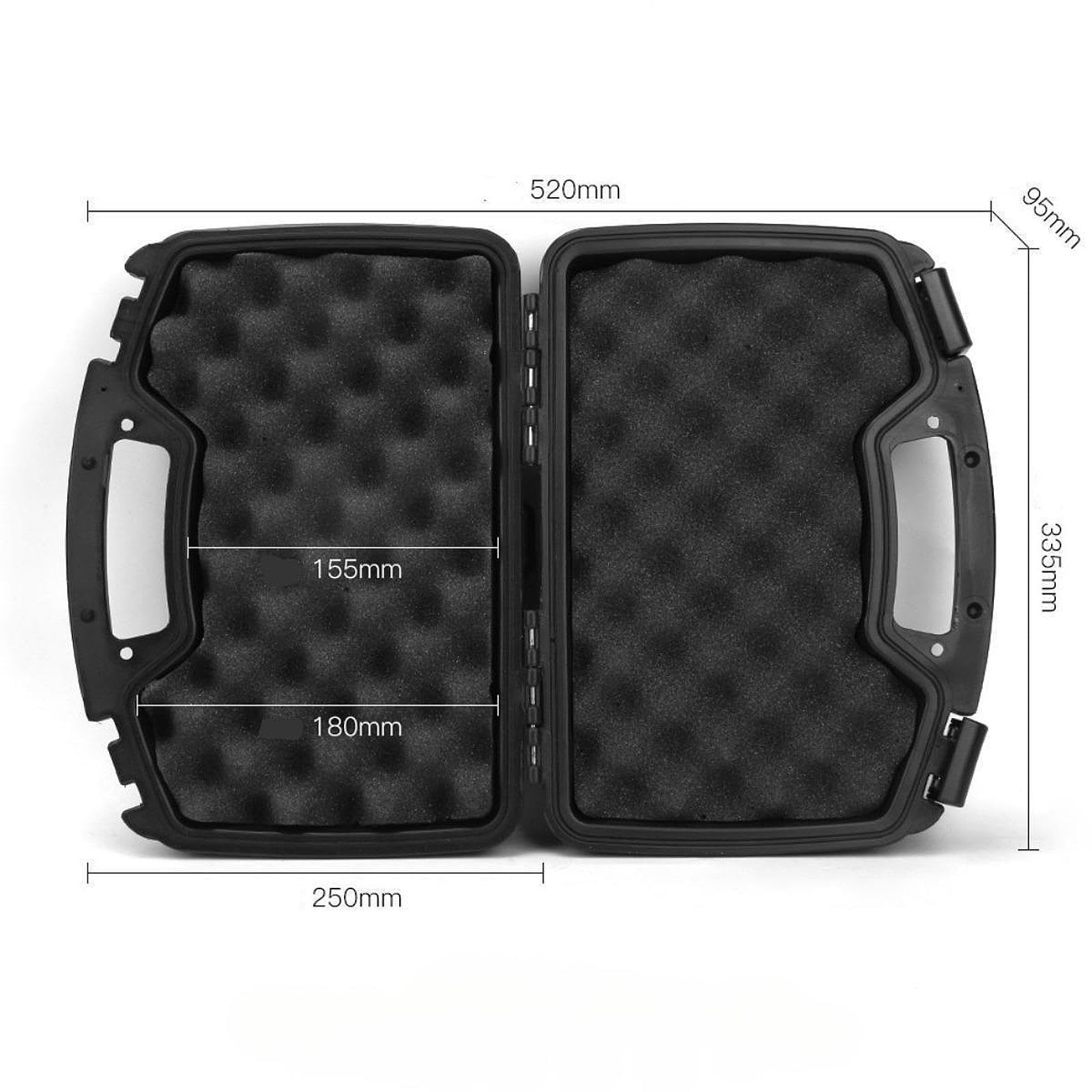 KESOTO Contenitore per attrezzi, custodia rigida portatile con rivestimento in spugna per strumenti di prova