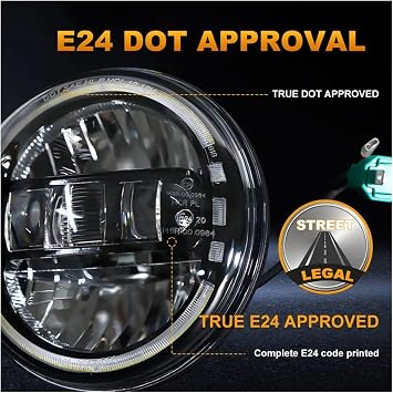 Lently Headlamp 7'' Led Headlight For Lada For Niva 4x4 H4 High Low Beam Round Headlamp Cars Running Lights Headlight Assembly(2piece Silver)