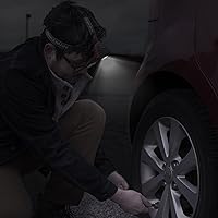 Vista 7 de Wakeman Outdoors - Linterna frontal LED resistente al agua, manos libres con 160 lúmenes y 2 SMD (rojo)